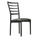 Villard Black Metal Dining Chairs (Set of 4)