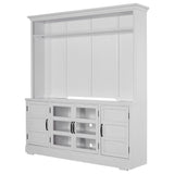 Parker House Shoreham - Effortless White 76 In. TV Console Effortless White Acacia Solids / Birch Veneers SHO#412-EFW