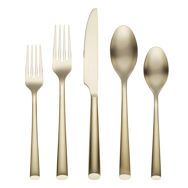 Lenox Cambridge Gilda Champagne Satin 20-Piece Flatware Set NO COLOR METAL 508920CKW12R