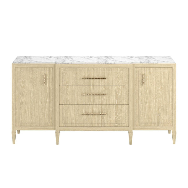 A.R.T. Furniture Eave Credenza with Luxurious Marble Top - Elegant Wood Storage for Dining & Living Room Display 436252-1825