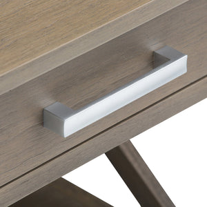 English Elm Kitchener End Table - Handcrafted Farmhouse Grey Wood Table With Storage & Rustic Charm For Any Space B136P158207