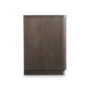 Bernhardt Bernhardt Outline Nightstand With 3 Soft-Close Drawers, Wire-Brushed Oak, Usb Charging, Modern Style 360231