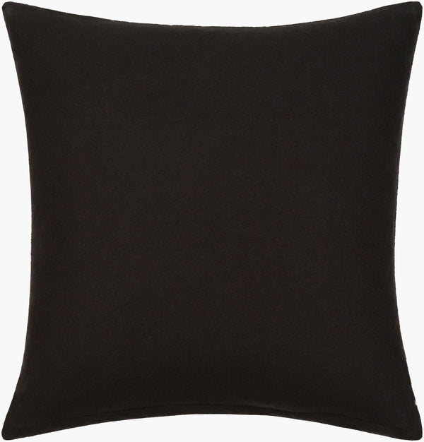 Surya Malian Hand-woven 18"L X 18"W Cotton Accent Pillow Kit – Exotic Global Style For Home Decor Black Cotton,Cotton Maa001-1818p