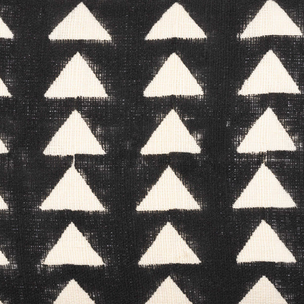 Surya Malian Hand-woven 18"L X 18"W Cotton Accent Pillow Kit – Exotic Global Style For Home Decor Black Cotton,Cotton Maa001-1818p