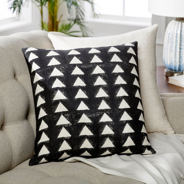 Surya Malian Hand-woven Cotton Lumbar Pillow Global Textile Craft for Sofas and Beds MAA001-1422