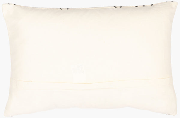 Surya Malian Eclectic Bohemian 14"L X 22"W Handmade Lumbar Pillow – Vibrant Cotton Comfort For Your Home Cream Cotton,Cotton Maa006-1422
