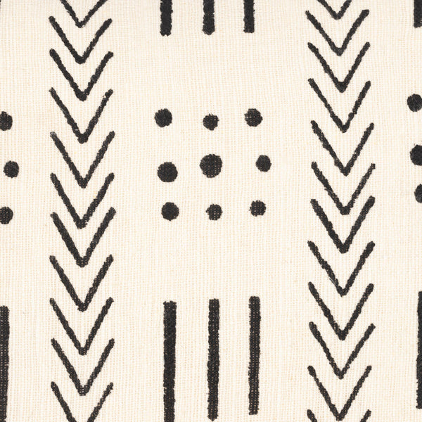 Surya Malian Hand-woven 18"L X 18"W Cotton Accent Pillow Kit – Exotic Global Style For Home Decor Cream Cotton,Cotton Maa006-2222d