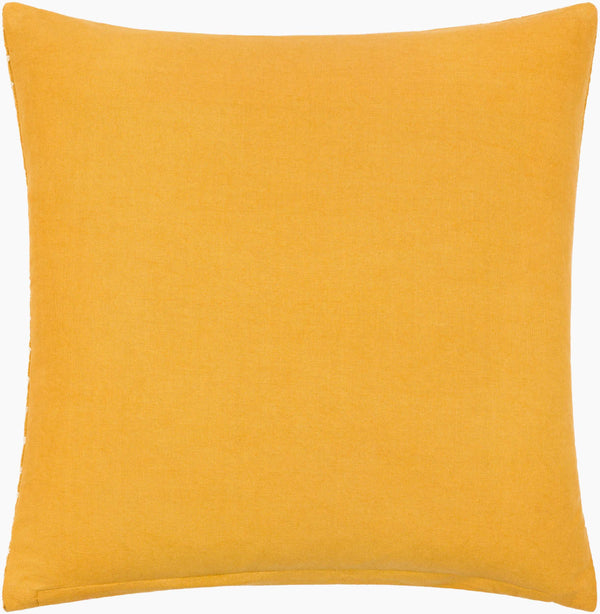 Surya Malian Hand-woven 18"L X 18"W Cotton Accent Pillow Kit – Exotic Global Style For Home Decor Mustard Cotton,Cotton Maa008-2222p