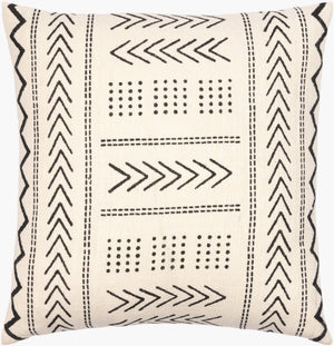 Surya Malian Hand-woven 18"L X 18"W Cotton Accent Pillow Kit – Exotic Global Style For Home Decor Cream Cotton,Cotton Maa010-2020p