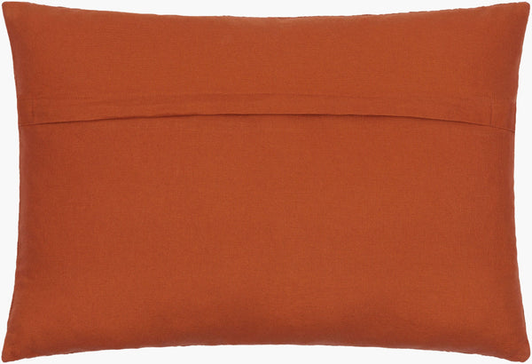 Surya Malian Eclectic Bohemian 14"L X 22"W Handmade Lumbar Pillow – Vibrant Cotton Comfort For Your Home Rust Cotton,Cotton Maa011-1422p
