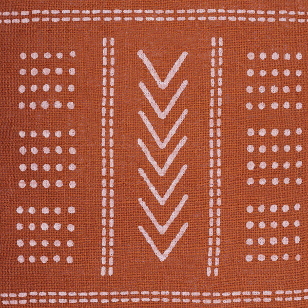 Surya Malian Hand-woven 18"L X 18"W Cotton Accent Pillow Kit – Exotic Global Style For Home Decor Rust Cotton,Cotton Maa011-2020d