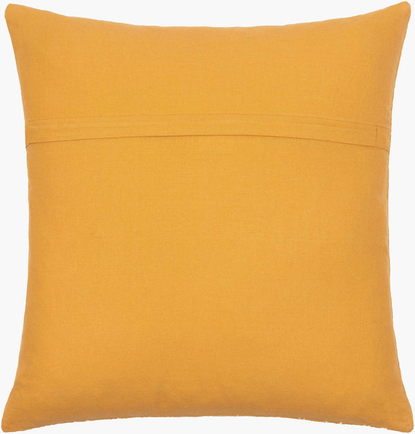 Surya Malian Eclectic Bohemian 14"L X 22"W Handmade Lumbar Pillow – Vibrant Cotton Comfort For Your Home Mustard Cotton,Cotton Maa012-1422p