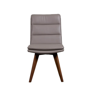 Porter Castor Genuine Leather Dining Chair Set of 2 - Stylish Comfort for Modern Dining Spaces