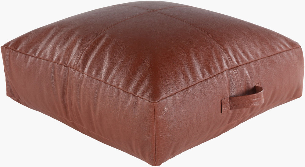Surya Mack 24"X24" Plush Floor Pillow - Soft Polybeads & Polyester For Ultimate Comfort & Style! Brown Polyester,Polyester,Polybeads Mac001-24246