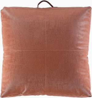 Surya Mack 24"X24" Plush Floor Pillow - Soft Polybeads & Polyester For Ultimate Comfort & Style! Brown Polyester,Polyester,Polybeads Mac001-24246