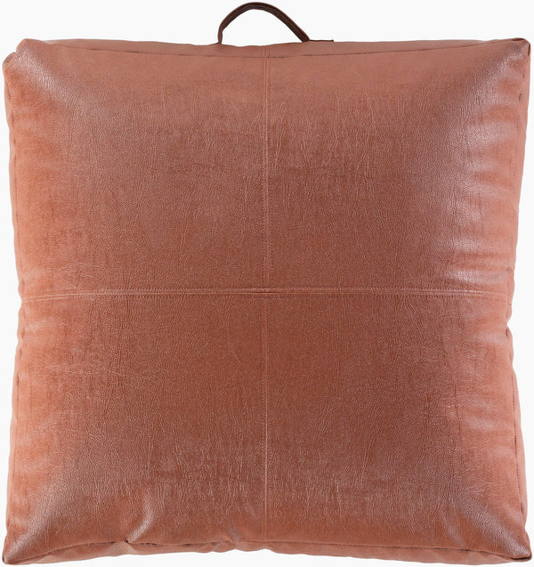 Surya Mack 24"X24" Plush Floor Pillow - Soft Polybeads & Polyester For Ultimate Comfort & Style! Brown Polyester,Polyester,Polybeads Mac001-24246