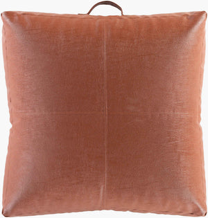 Surya Mack 24"X24" Plush Floor Pillow - Soft Polybeads & Polyester For Ultimate Comfort & Style! Brown Polyester,Polyester,Polybeads Mac001-24246