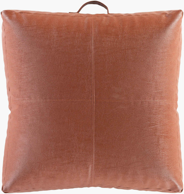 Surya Mack 24"X24" Plush Floor Pillow - Soft Polybeads & Polyester For Ultimate Comfort & Style! Brown Polyester,Polyester,Polybeads Mac001-24246