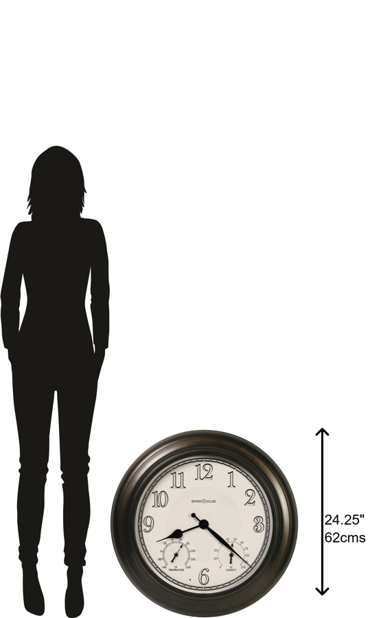 Hekman Furniture 625676 Versatile Outdoor Wall Clock With Antique Design, Led Lights & Weather Resistance Features  Briar Outdoor Wall Clock 625676