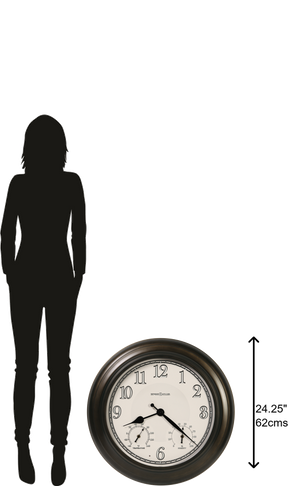 Hekman Furniture 625676 Versatile Outdoor Wall Clock With Antique Design, Led Lights & Weather Resistance Features  Briar Outdoor Wall Clock 625676