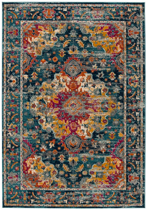 Safavieh Madison 154 MAD154 Flat Weave Transitional Rug Teal / Fuchsia MAD154L-9SQ