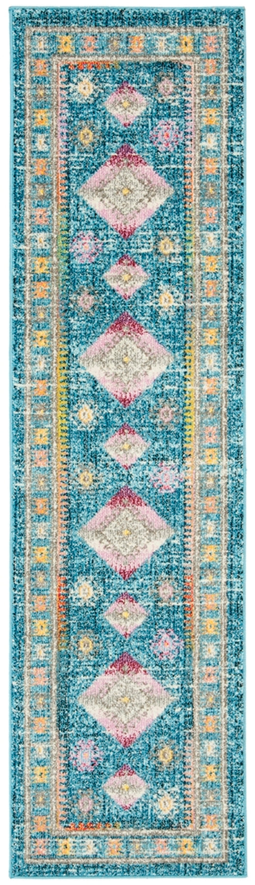 Safavieh Madison 305 Power Loomed Transitional Rug Blue / Fuchsia MAD305R-4