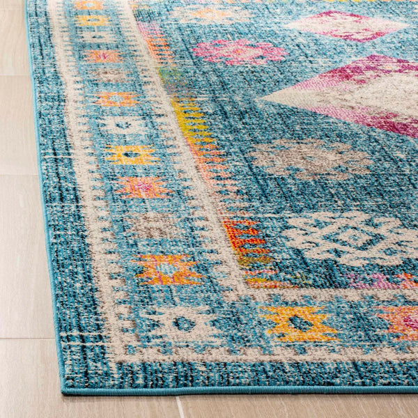 Safavieh Madison 305 Power Loomed Transitional Rug Blue / Fuchsia MAD305R-4