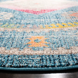 Safavieh Madison 305 Power Loomed Transitional Rug Blue / Fuchsia MAD305R-4