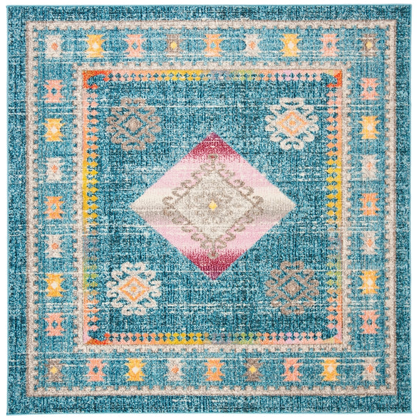 Safavieh Madison 305 Power Loomed Transitional Rug Blue / Fuchsia MAD305R-4