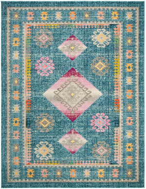 Safavieh Madison 305 Power Loomed Transitional Rug Blue / Fuchsia MAD305R-4
