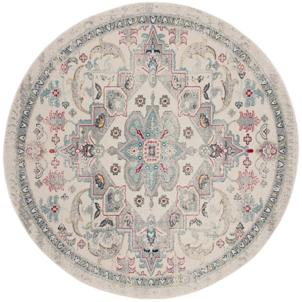 Safavieh Madison 333 Power Loomed Transitional Rug Ivory / Grey MAD333F-4