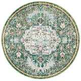 Safavieh Madison 447 Power Loomed 57% Polypropylene, 30% Cotton, 13% Polyester Transitional Rug Green / Turquoise MAD447Y-222