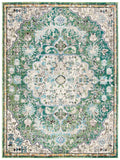 Safavieh Madison 447 Power Loomed Transitional Rug Green / Turquoise 8' x 8' Square