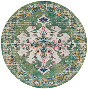 Safavieh Madison 452 Power Loomed Transitional Rug Green / Aqua 9' x 12'