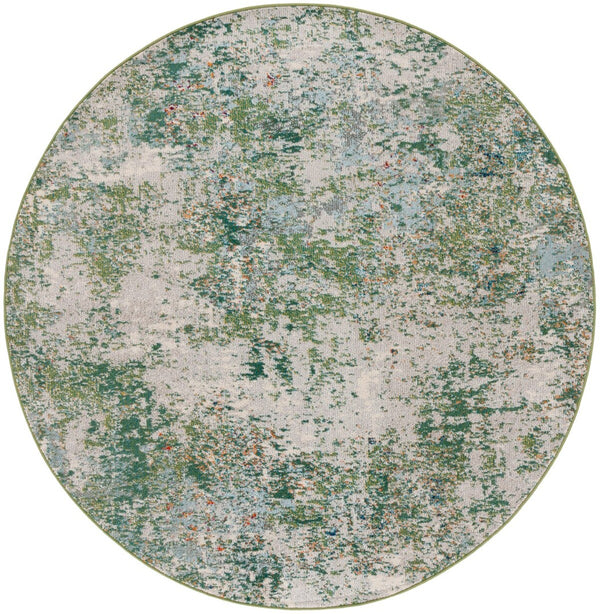 Safavieh Madison 453 Power Loomed Modern Rug Green / Blue 9' x 12'