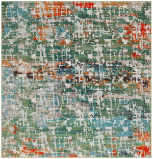 Safavieh Madison 469 Power Loomed Modern Rug Sage / Rust 9' x 12'