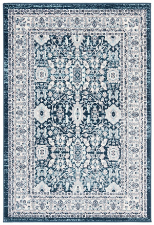Safavieh Madison 502 Power Loomed TRADITIONAL Rug Cream / Navy 3' x 5'