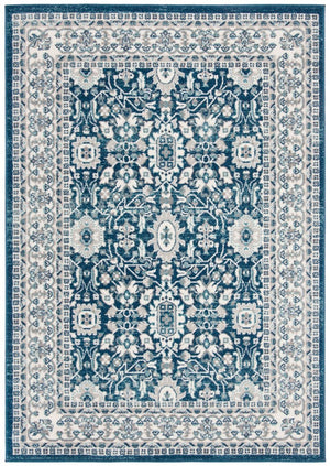 Safavieh Madison 502 Power Loomed TRADITIONAL Rug Cream / Navy 3' x 5'