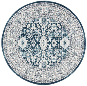 Safavieh Madison 502 Power Loomed TRADITIONAL Rug Cream / Navy 3' x 5'