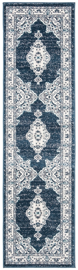 Safavieh Madison 506 Power Loomed TRADITIONAL Rug Cream / Navy MAD506N-3