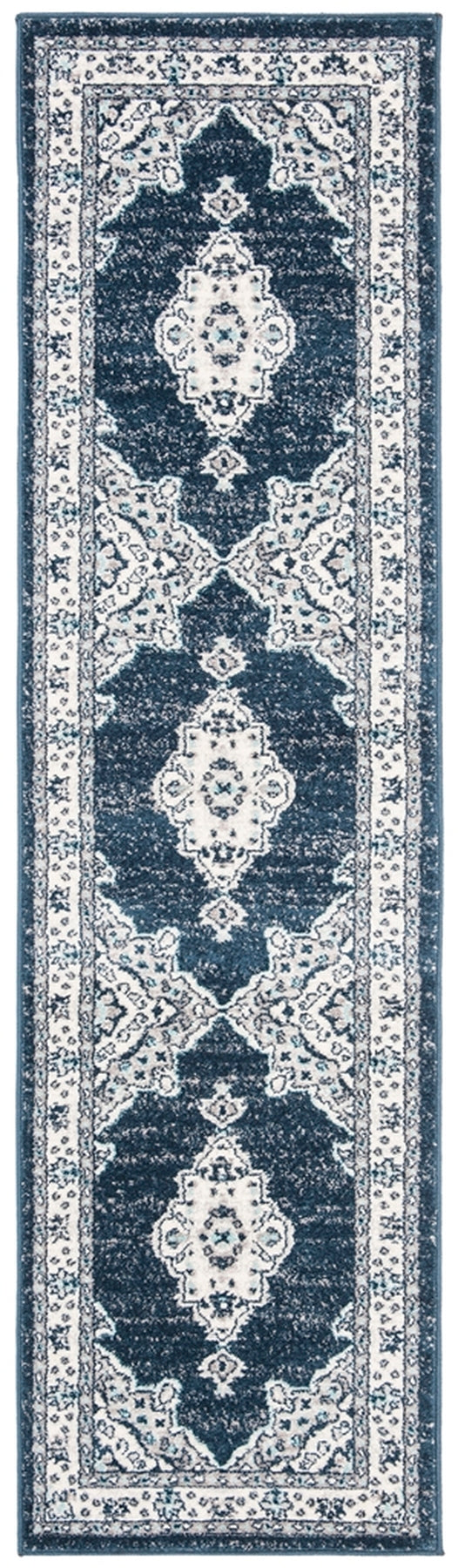 Safavieh Madison 506 Power Loomed TRADITIONAL Rug Cream / Navy MAD506N-3