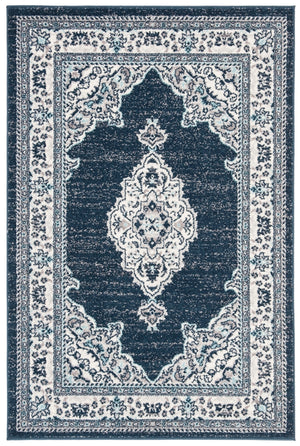 Safavieh Madison 506 Power Loomed TRADITIONAL Rug Cream / Navy MAD506N-3