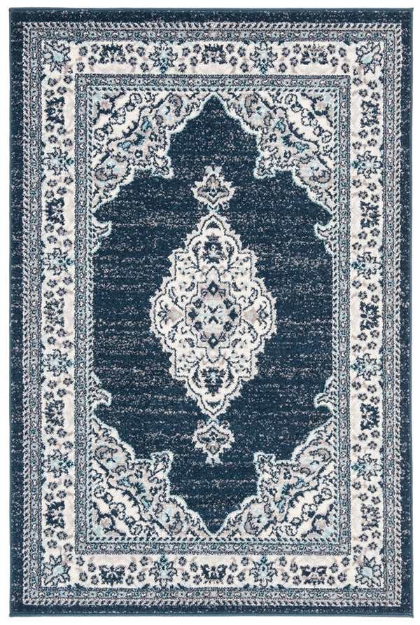 Safavieh Madison 506 Power Loomed TRADITIONAL Rug Cream / Navy MAD506N-3