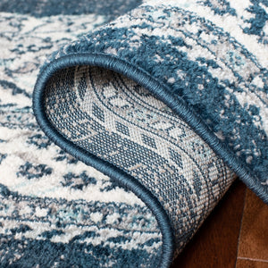 Safavieh Madison 506 Power Loomed TRADITIONAL Rug Cream / Navy MAD506N-3