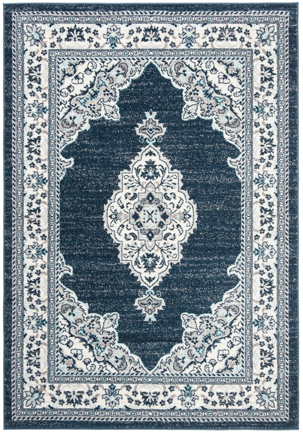 Safavieh Madison 506 Power Loomed TRADITIONAL Rug Cream / Navy MAD506N-3