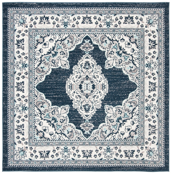 Safavieh Madison 506 Power Loomed TRADITIONAL Rug Cream / Navy MAD506N-3