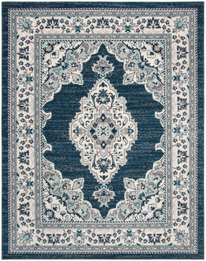 Safavieh Madison 506 Power Loomed TRADITIONAL Rug Cream / Navy MAD506N-3