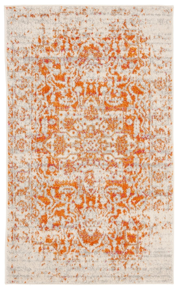 Safavieh Madison 603 Power Loomed Transitional Rug Orange / Ivory 10' x 10' Square