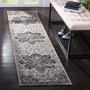 Safavieh Madison 921 Power Loomed Transitional Rug Ivory / Navy MAD921N-4