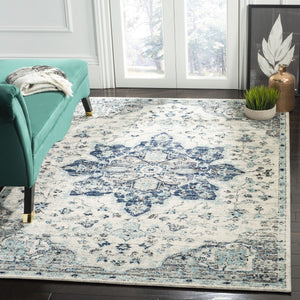 Safavieh Madison 921 Power Loomed Transitional Rug Ivory / Navy MAD921N-4